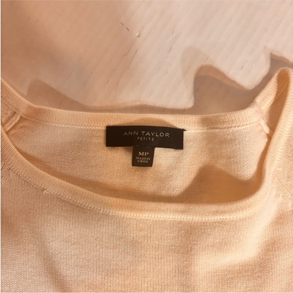 Viscose Blend Ann Taylor
Striped Sweater with Orange sequence Petite Medium - Picture 10 of 12